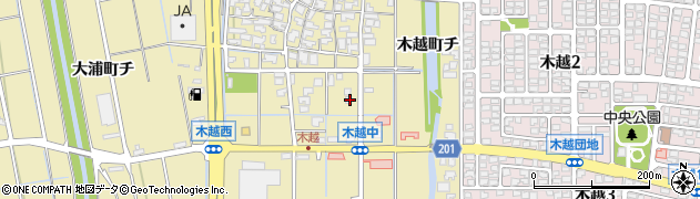 石川県金沢市木越町ト29周辺の地図