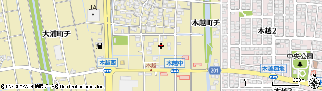 石川県金沢市木越町ト27周辺の地図