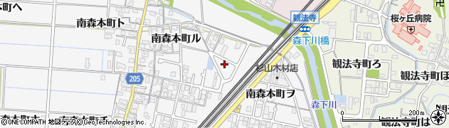 石川県金沢市南森本町ヲ44周辺の地図
