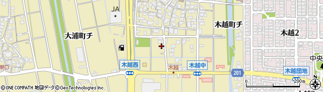 石川県金沢市木越町ト71周辺の地図