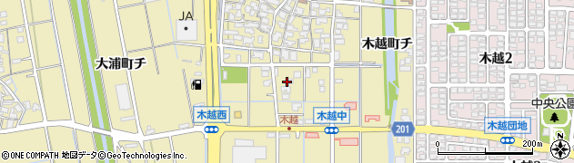 石川県金沢市木越町ト57周辺の地図