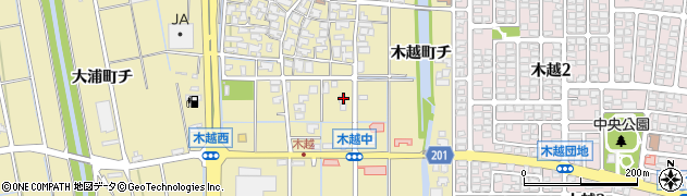 石川県金沢市木越町ト28周辺の地図
