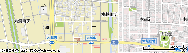 石川県金沢市木越町ト14周辺の地図
