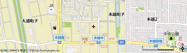 石川県金沢市木越町ト26周辺の地図