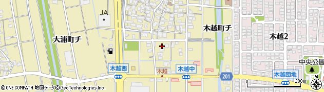 石川県金沢市木越町ト63周辺の地図