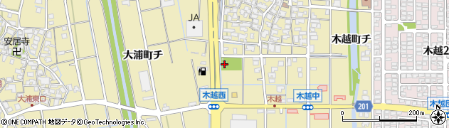 石川県金沢市木越町ト107周辺の地図