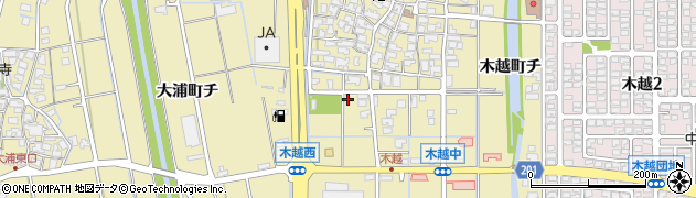 石川県金沢市木越町ト69周辺の地図