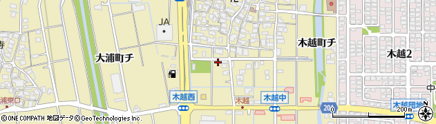 石川県金沢市木越町ト68周辺の地図