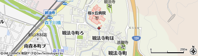 石川県金沢市観法寺町（ト）周辺の地図