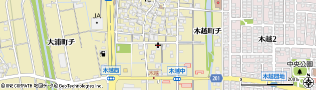 石川県金沢市木越町ト62周辺の地図