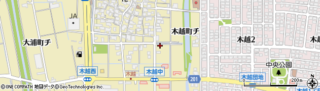 石川県金沢市木越町ト20周辺の地図