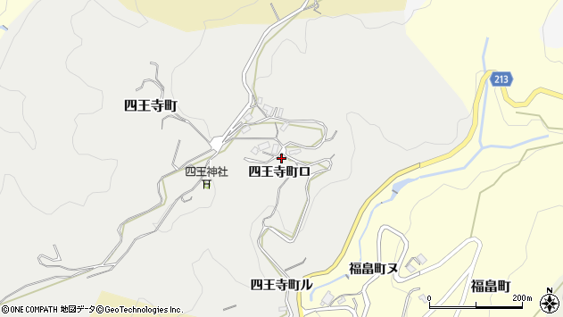 〒920-0166 石川県金沢市四王寺町の地図