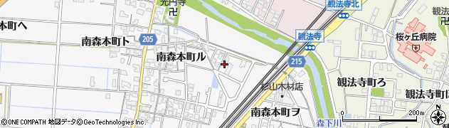 石川県金沢市南森本町ヲ33周辺の地図