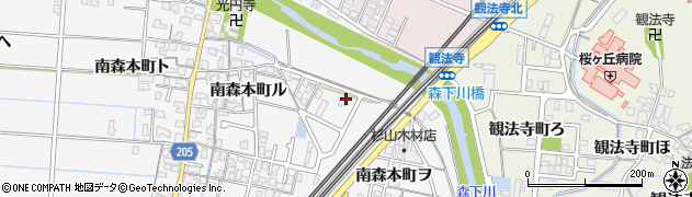 石川県金沢市南森本町ヲ36周辺の地図