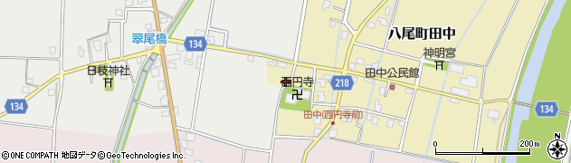 富山県富山市八尾町田中1560周辺の地図