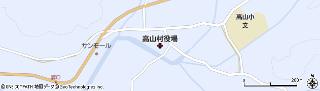群馬県高山村（吾妻郡）周辺の地図