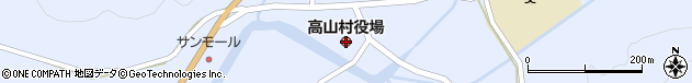 群馬県吾妻郡高山村周辺の地図
