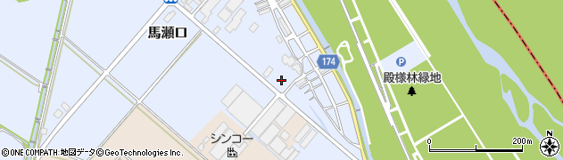 富山県富山市殿様林周辺の地図
