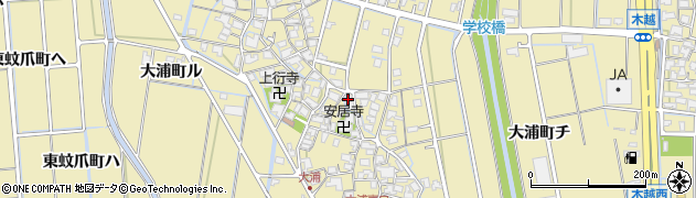 石川県金沢市大浦町（ヘ）周辺の地図
