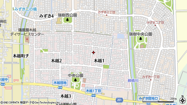 〒920-0202 石川県金沢市木越の地図
