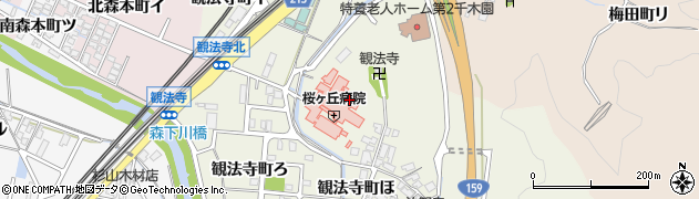 石川県金沢市観法寺町（ヘ）周辺の地図