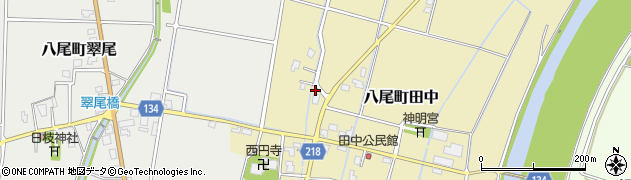 富山県富山市八尾町田中117周辺の地図