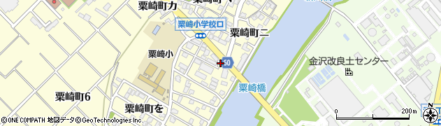 石川県金沢市粟崎町（ほ）周辺の地図