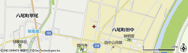 富山県富山市八尾町田中79周辺の地図