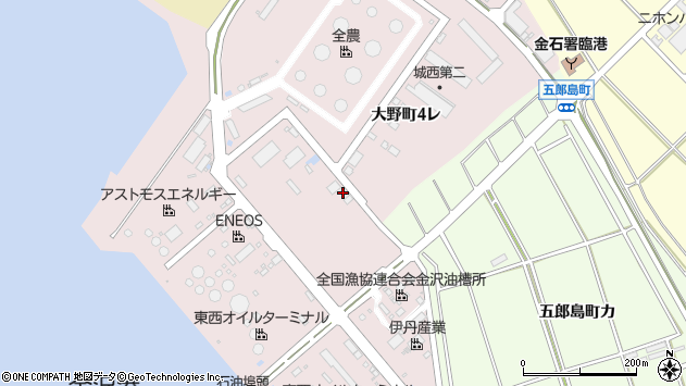 〒920-0231 石川県金沢市大野町ヨの地図