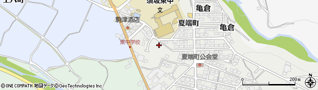 長野県須坂市亀倉夏端町23周辺の地図