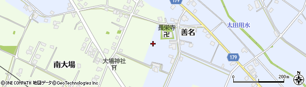富山県富山市善名周辺の地図