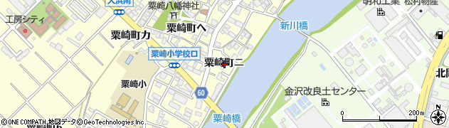 石川県金沢市粟崎町ニ周辺の地図