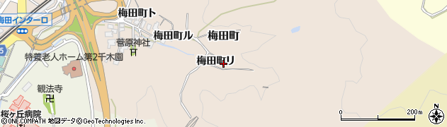 石川県金沢市梅田町（リ）周辺の地図