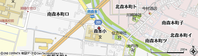石川県金沢市南森本町イ周辺の地図