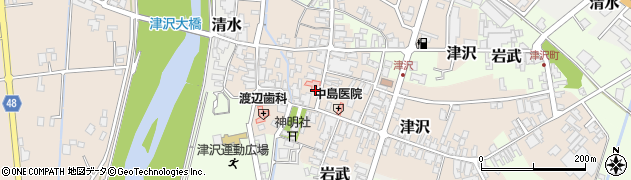 富山県小矢部市津沢424周辺の地図