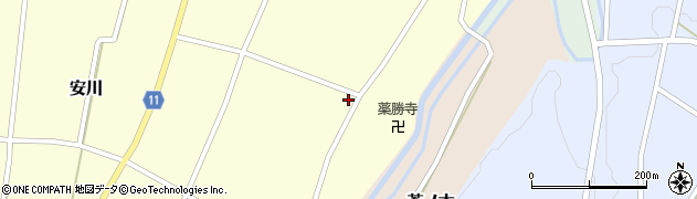 富山県砺波市安川136周辺の地図
