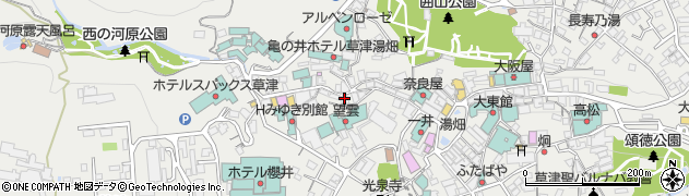 株式会社草津温泉浴剤製造所周辺の地図