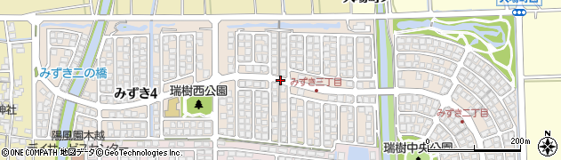 石川県金沢市みずき周辺の地図