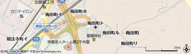 石川県金沢市梅田町（ト）周辺の地図