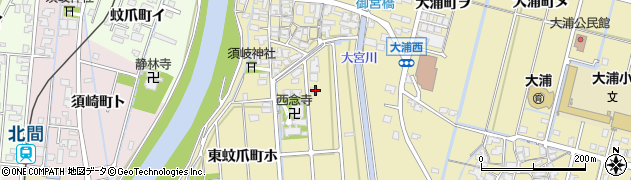 石川県金沢市東蚊爪町ヘ152周辺の地図
