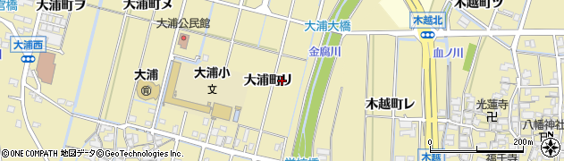 石川県金沢市大浦町リ周辺の地図