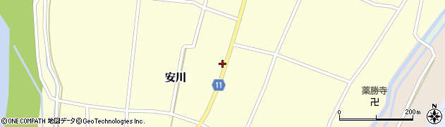 富山県砺波市安川491周辺の地図
