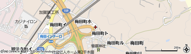 石川県金沢市梅田町周辺の地図