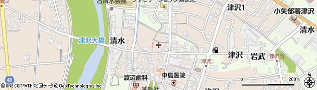 富山県小矢部市津沢411周辺の地図