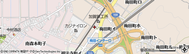 石川県金沢市梅田町（イ）周辺の地図