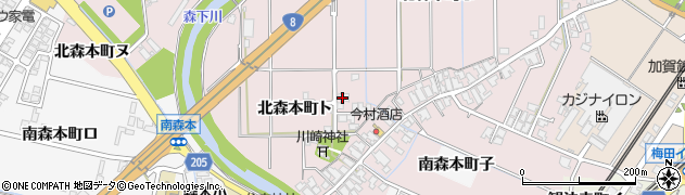 石川県金沢市北森本町（ト）周辺の地図