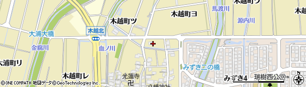 石川県金沢市木越町ヨ118周辺の地図