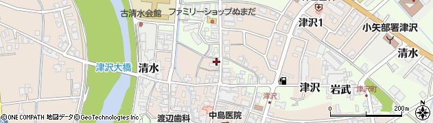 富山県小矢部市津沢409周辺の地図