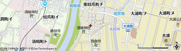 石川県金沢市東蚊爪町チ57周辺の地図