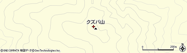 クズバ山周辺の地図